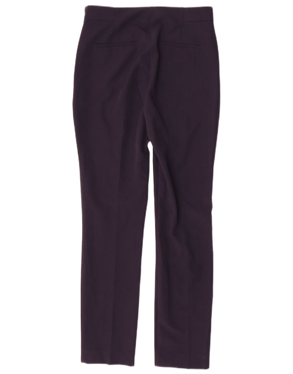 Zara Womens Slim Chino Trousers Medium W28 L28 Navy Blue Polyester