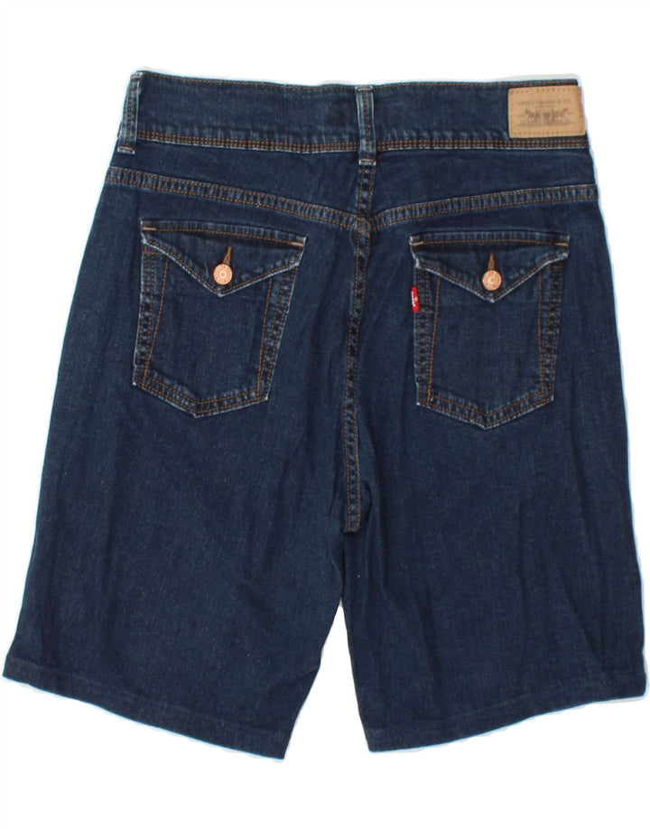 LEVI'S Womens 515 Denim Shorts US 6 Medium W28 Navy Blue Cotton Vintage Levi's and Second-Hand Levi's from Messina Hembry 
