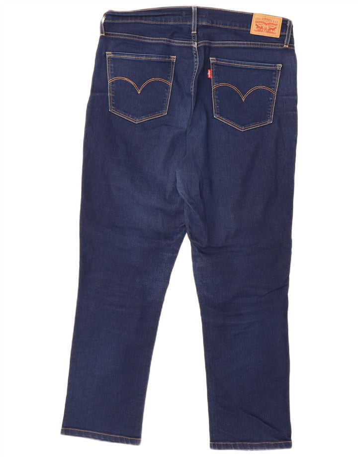 Levi's Mujer 724 Vaqueros Rectos De Tiro Alto W32 L26 Azul Marino
