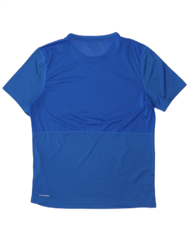 Reebok Camiseta para mujer Top UK 46 Grande Azul Colorblock Poliéster