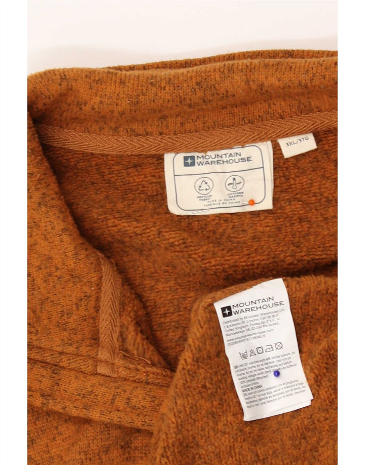 Mountain Warehouse Chaqueta superior de chándal para hombre 3XL Poliéster moteado marrón