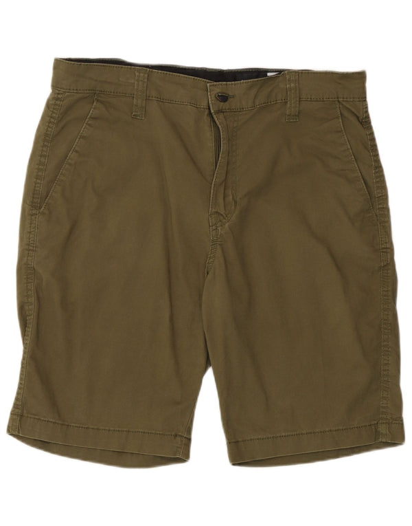 Pantalones cortos chinos Volcom W32 Medium Khaki Cotton para hombre