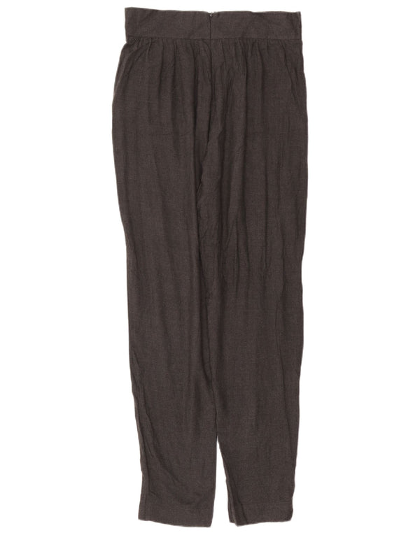 French Connection Pantalones de traje con pinzas para mujer UK 40 Medium W30 L31 Gris