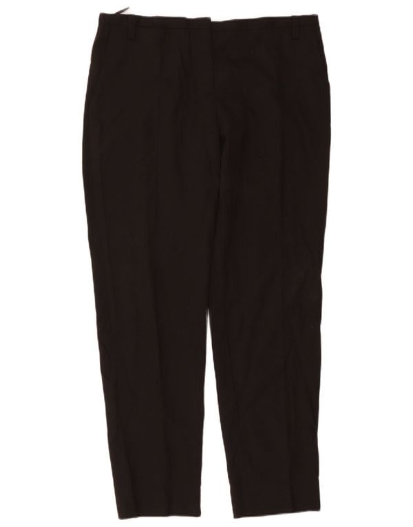 Prada Pantalones de traje ajustados de cintura alta para mujer IT 46 Large W34 L28 Marrón