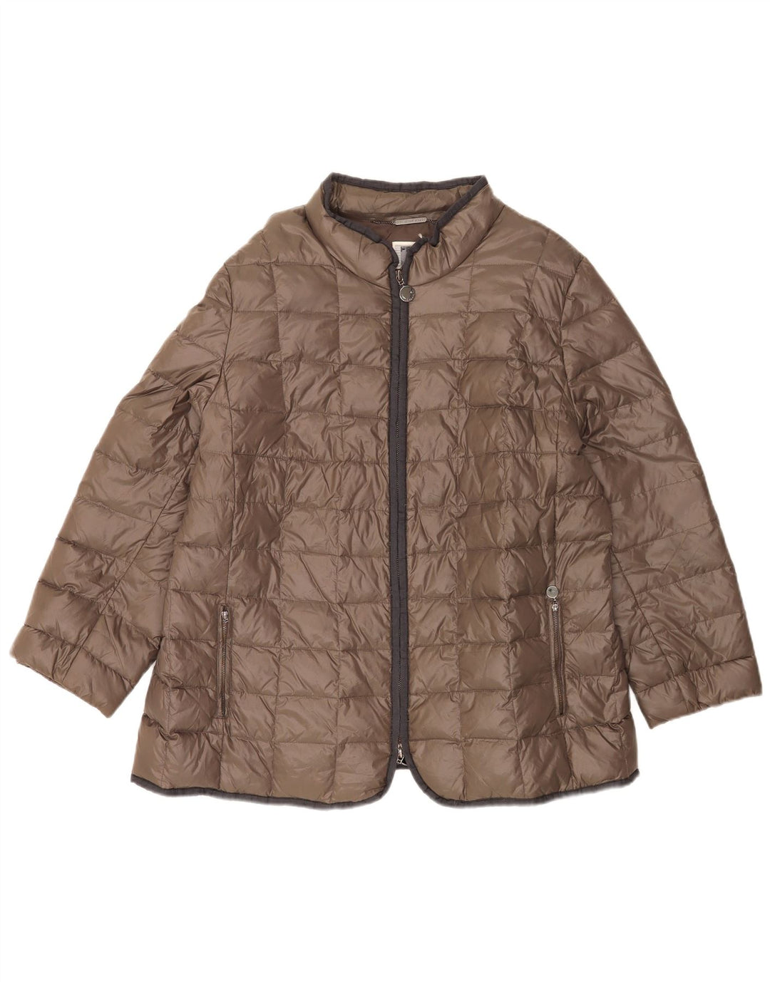 Perte by Krizia Chaqueta Acolchada Mujer UK 22 3XL Marrón Poliamida