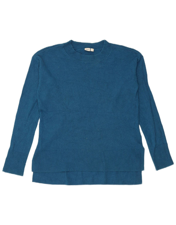 Gap Jersey extragrande con cuello redondo para mujer UK 6 XS Nylon azul
