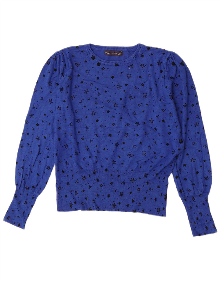 Marks & Spencer Suéter con Cuello Barco y Patrón Abstracto para Mujer UK 44 Medi