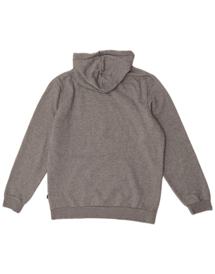 Puma Hombre Sudadera Con Capucha Gráfica Jersey De Algodón Moteado Gris Medio