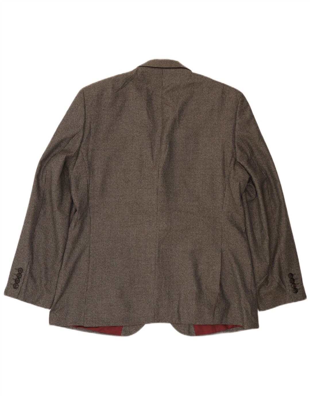 MARKS & SPENCER Chaqueta tipo blazer de 2 botones para hombre UK 38 Gris medio Pata de gallo