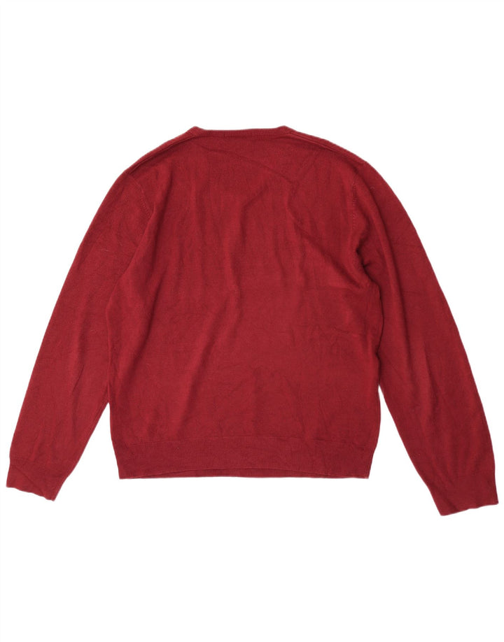 Marks & Spencer Suéter con Cuello en V para Hombre Acrílico Rojo Grande