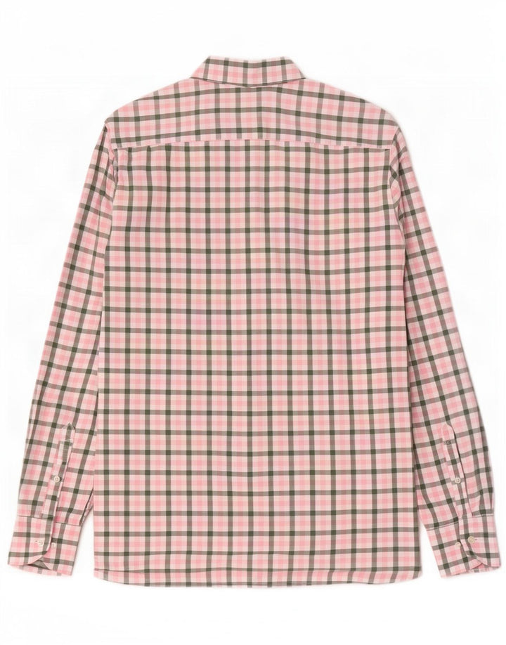 Barbour Camisa Regular Fit Para Hombre Vichy Rosa Grande