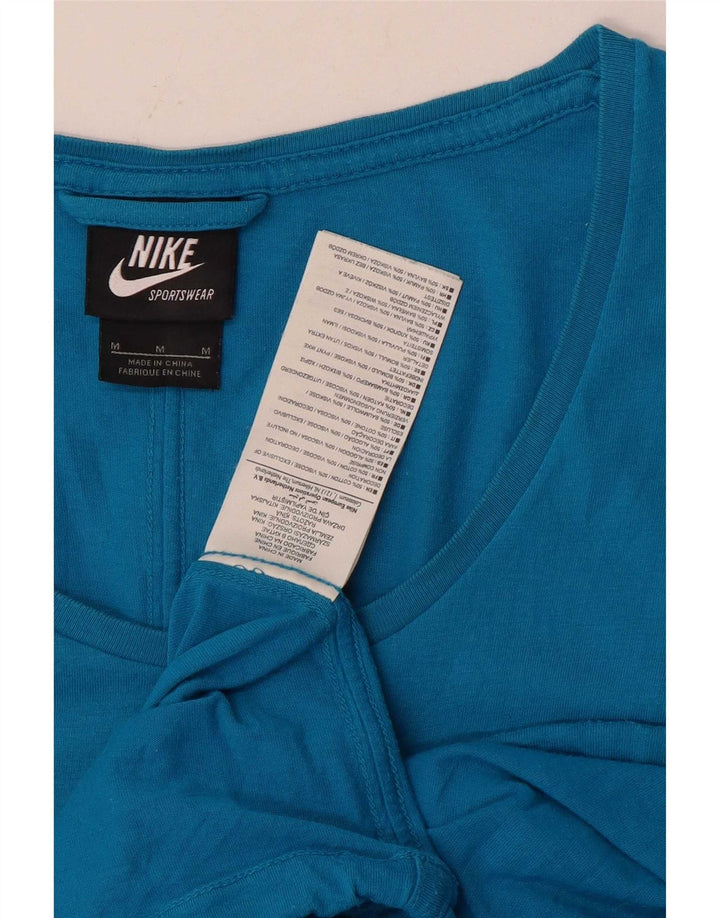 Nike Camiseta para mujer Top UK 44 Azul medio Algodón