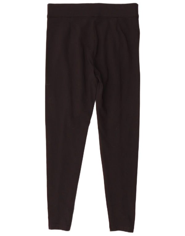 MARKS & SPENCER Pantalones casuales ajustados para mujer UK 40 Large W34 L30 Negro