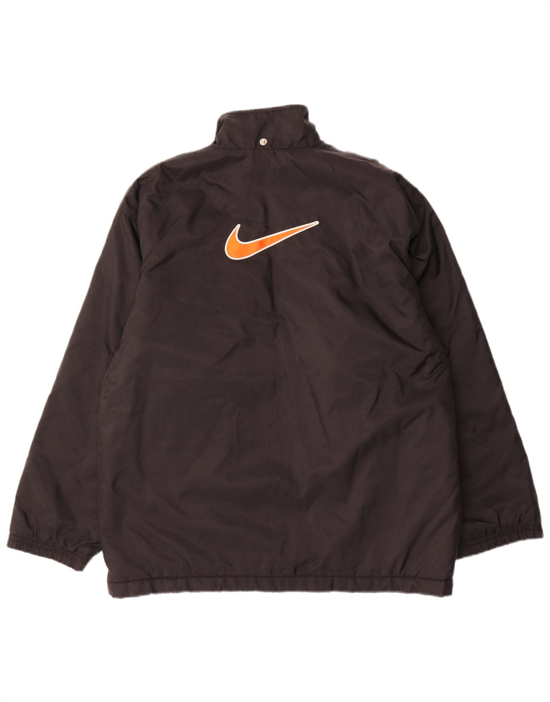Nike - Chaqueta cortavientos para niños (talla grande, nailon negro, 12 a 13 años)