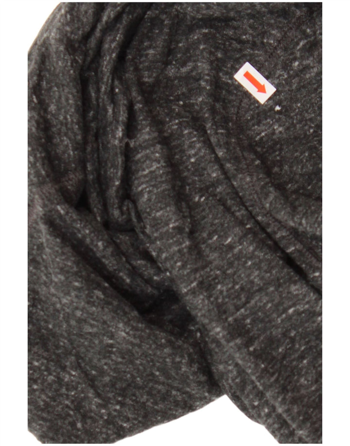 CHAMPION Jersey con capucha gráfico para mujer Reino Unido 14 Algodón moteado gris medio