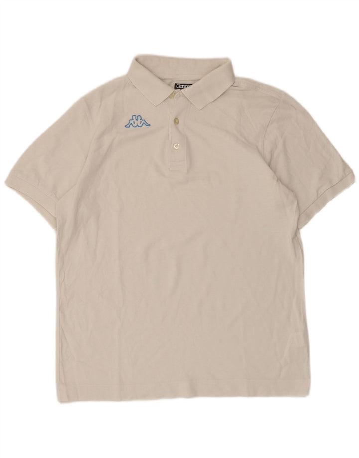 Polo Kappa Hombre Algodón Blanco Mediano