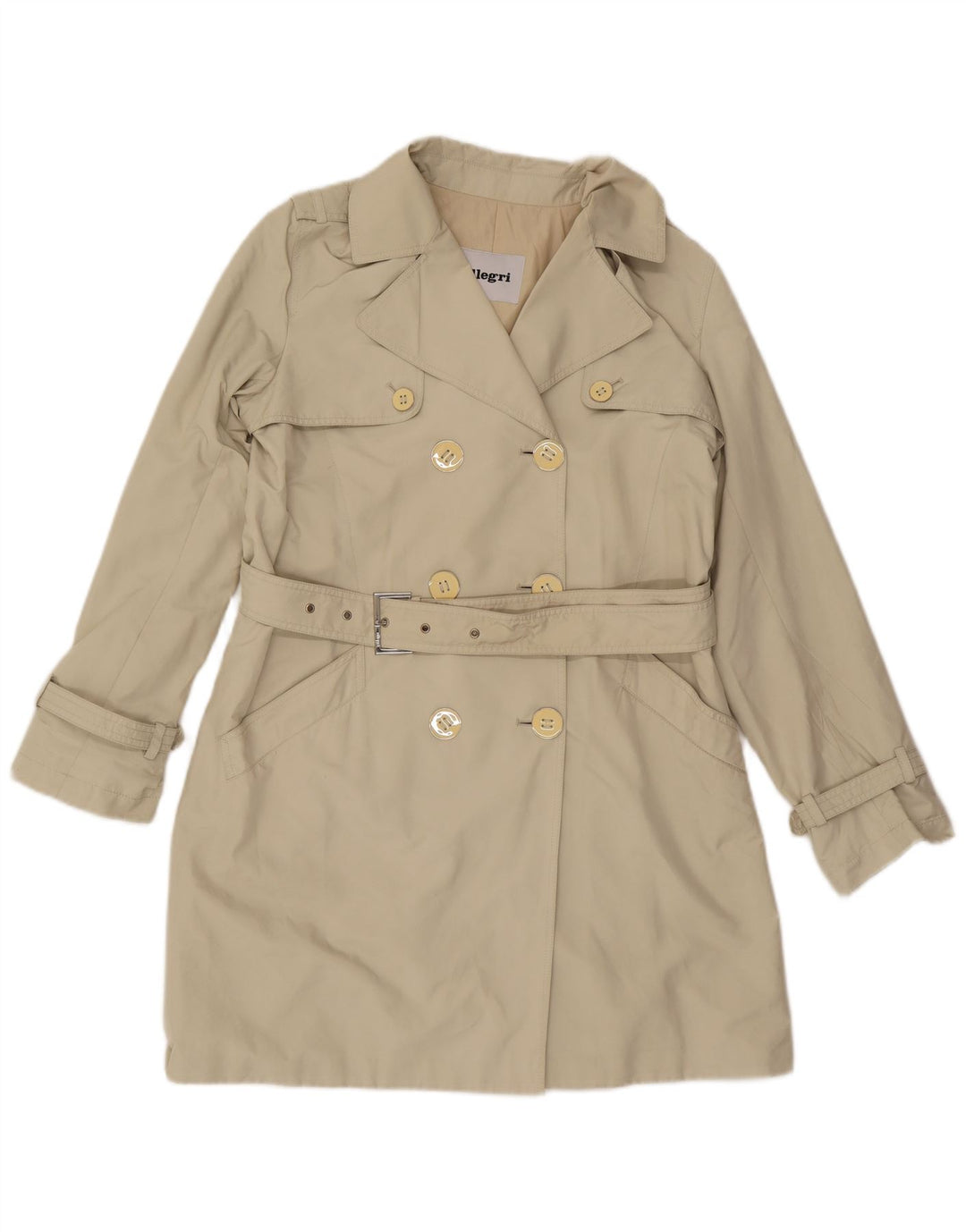 Gabardina Mujer Allegri IT 44 Poliéster Beige Medio