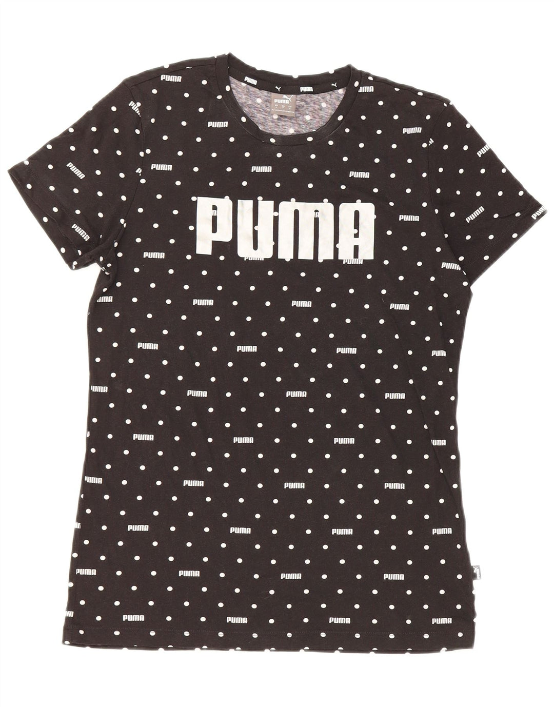 Puma - Camiseta gráfica para hombre, talla pequeña, color negro