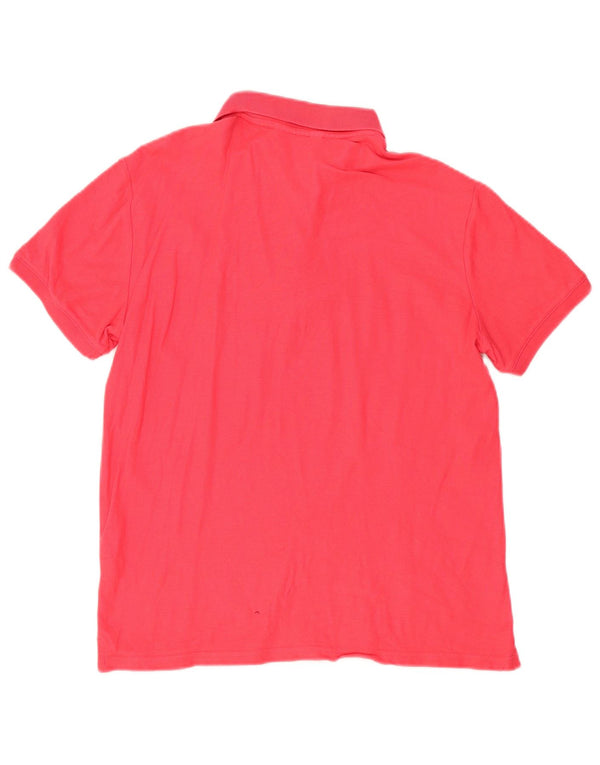 Calvin Klein Polo Body Fit para hombre de algodón rojo mediano