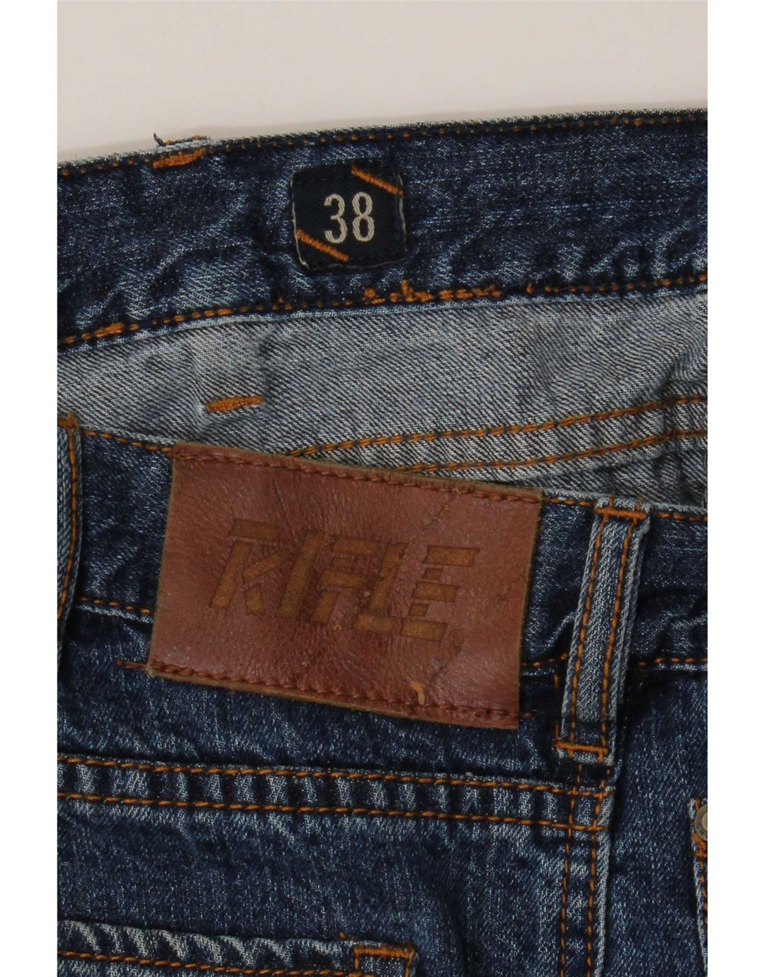 Vaqueros rectos para hombre Rifle W38 L33 Azul