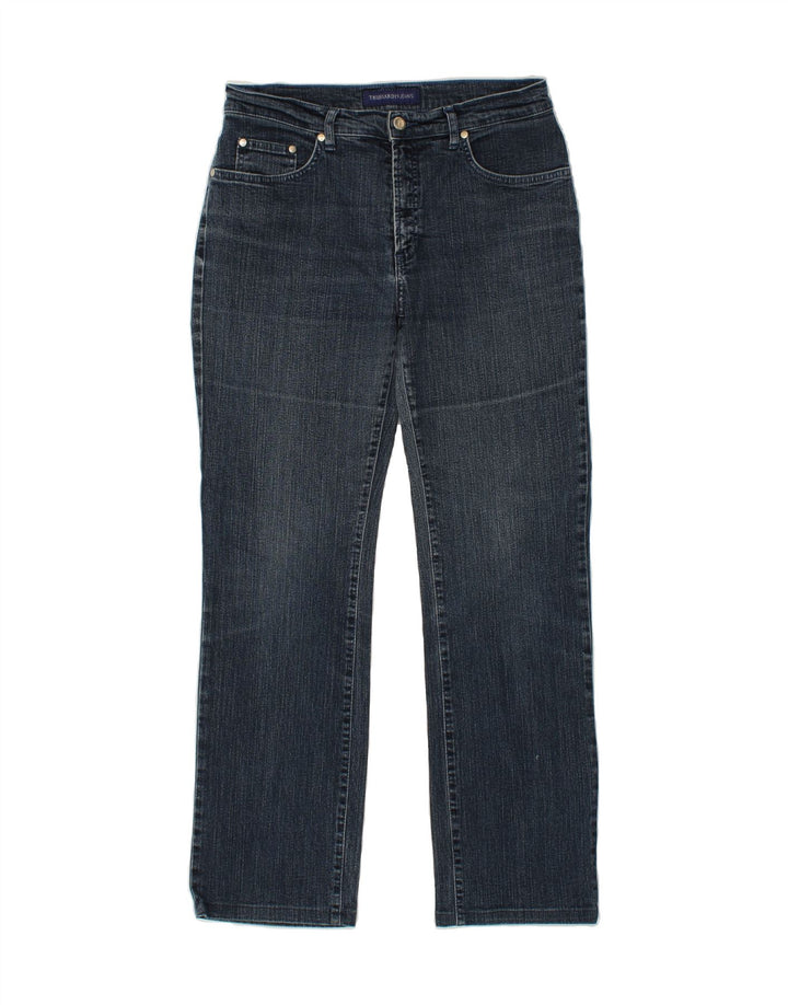 TRUSSARDI Womens Straight Jeans W30 L30  Navy Blue Vintage Trussardi and Second-Hand Trussardi from Messina Hembry 