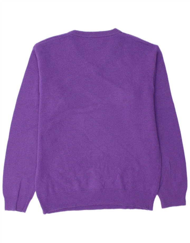 Marlboro Classics - Jersey con cuello en V para hombre, talla 2XL, lana morada