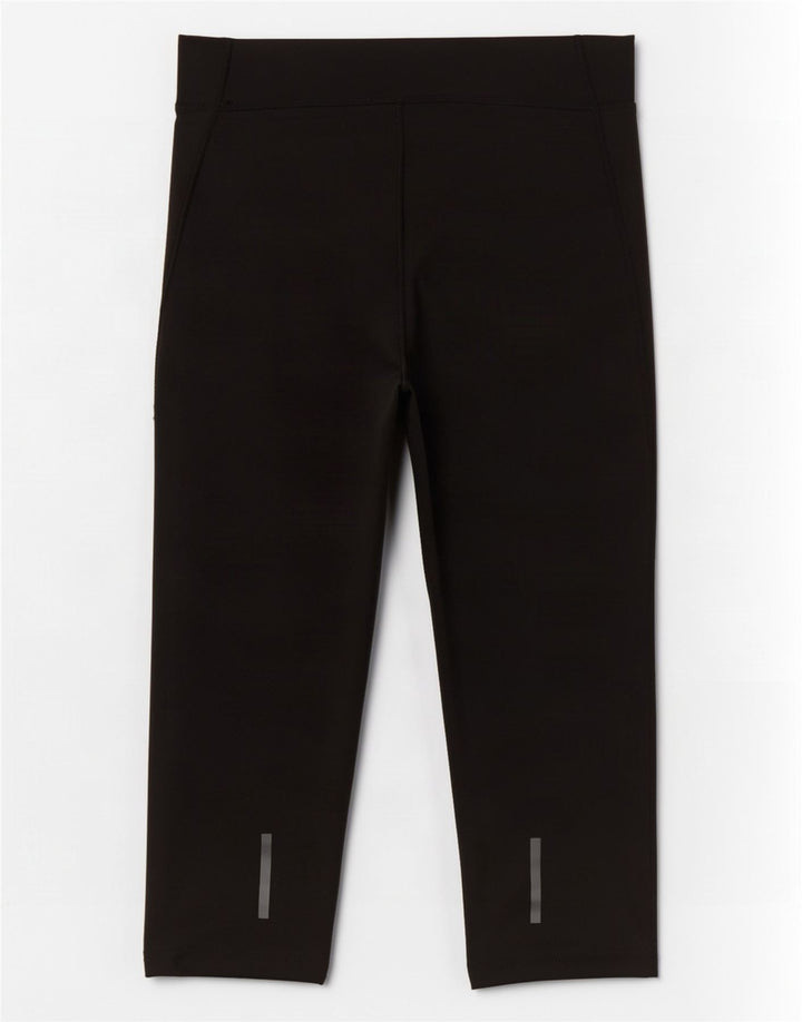 Adidas Mujer Climalite Capri Leggings Reino Unido 8/10 Pequeño Negro