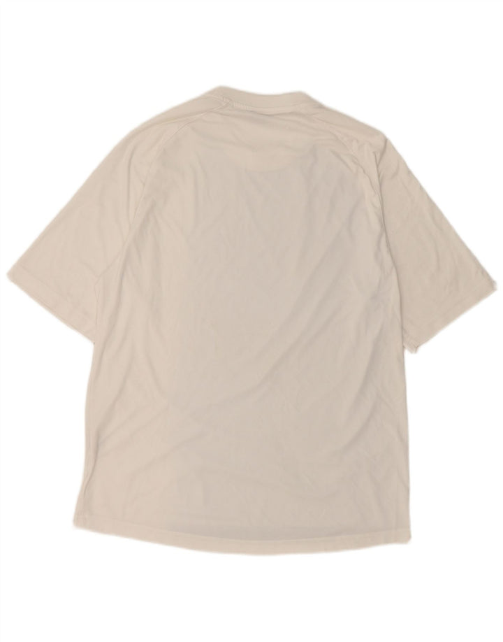 Nike Camiseta gráfica para hombre UK 39/40 Medium Blanco Colorblock Poliéster