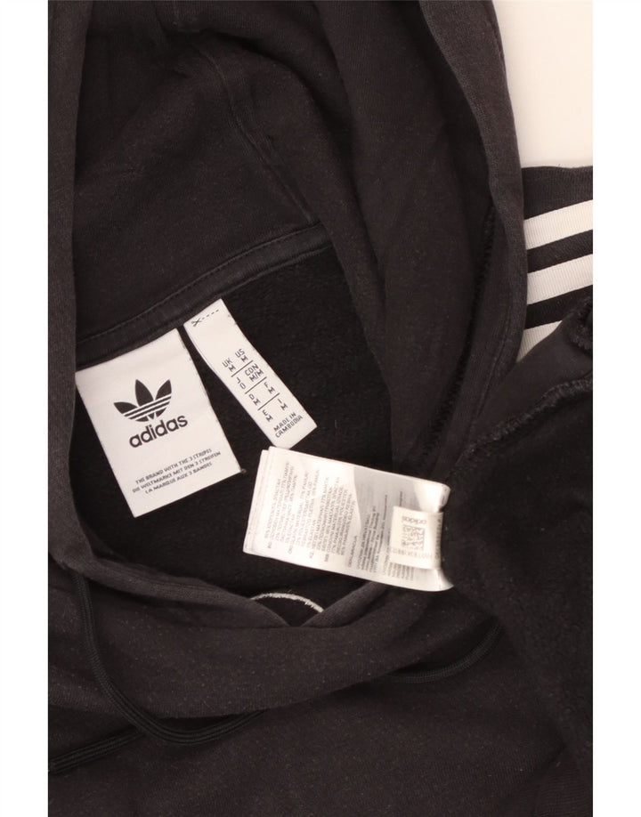 Adidas Hombre Sudadera Con Capucha Gráfica Jersey De Algodón Negro Mediano
