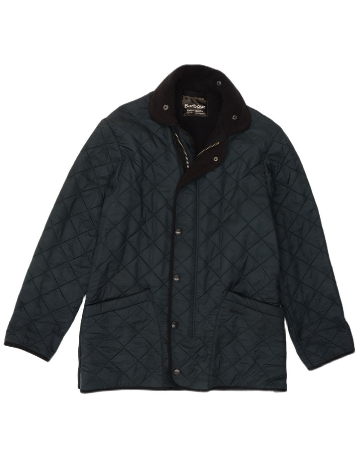 Barbour Chaqueta acolchada para hombre UK 38 Mediana Azul marino Poliéster