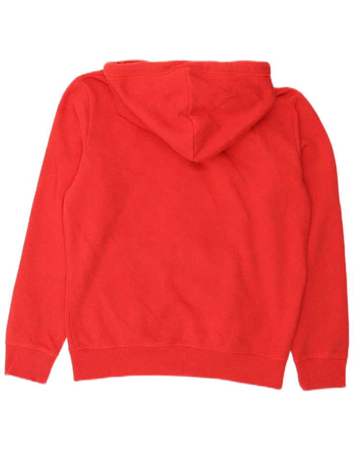 Superdry Sudadera con capucha y cremallera para hombre, tamaño grande, algodón rojo