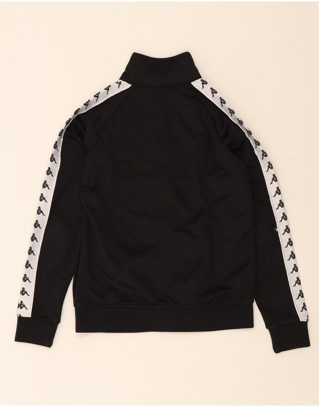 Kappa - Chaqueta de chándal con gráfico para niños, 13-14 años, color negro