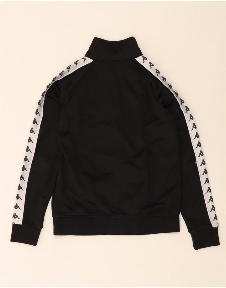 Kappa - Chaqueta de chándal con gráfico para niños, 13-14 años, color negro