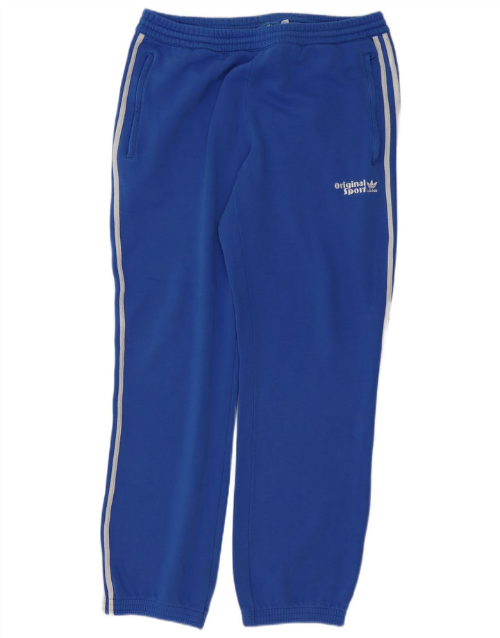Adidas Hombre Pantalones De Chándal Joggers Azul Medio Algodón