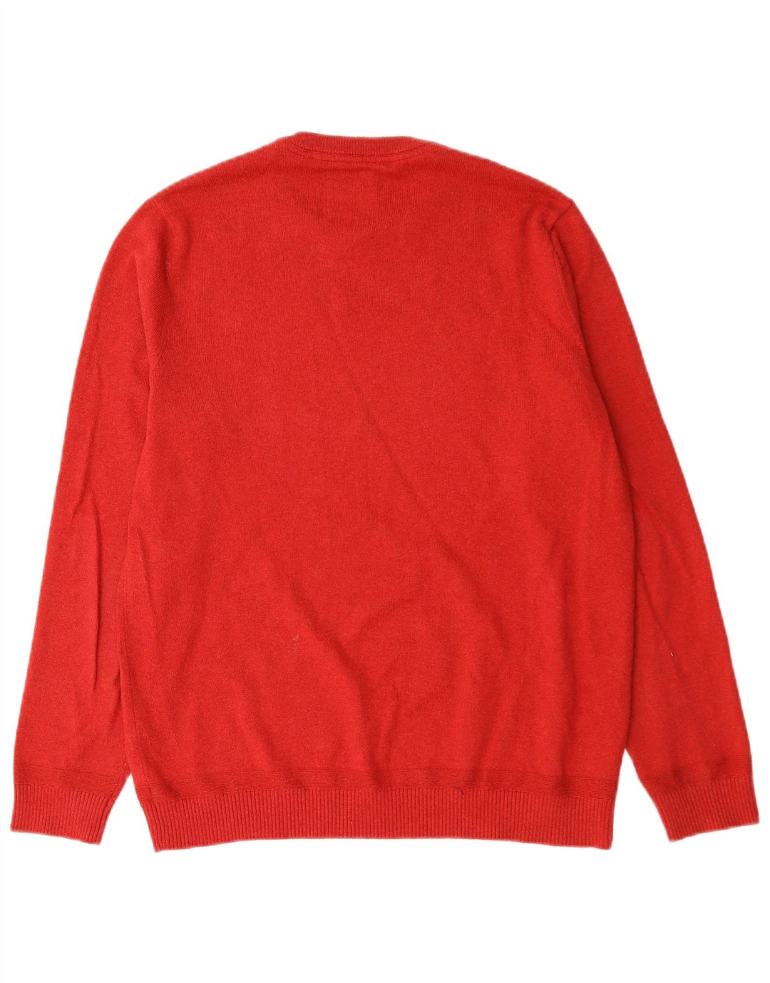 Suéter tipo jersey con cuello redondo para hombre de Fat Face, tamaño grande, algodón rojo