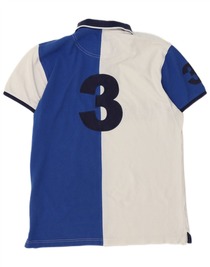 Hackett Polo De Rugby Con Gráfico De Corte Entallado Blanco Mediano Color Block