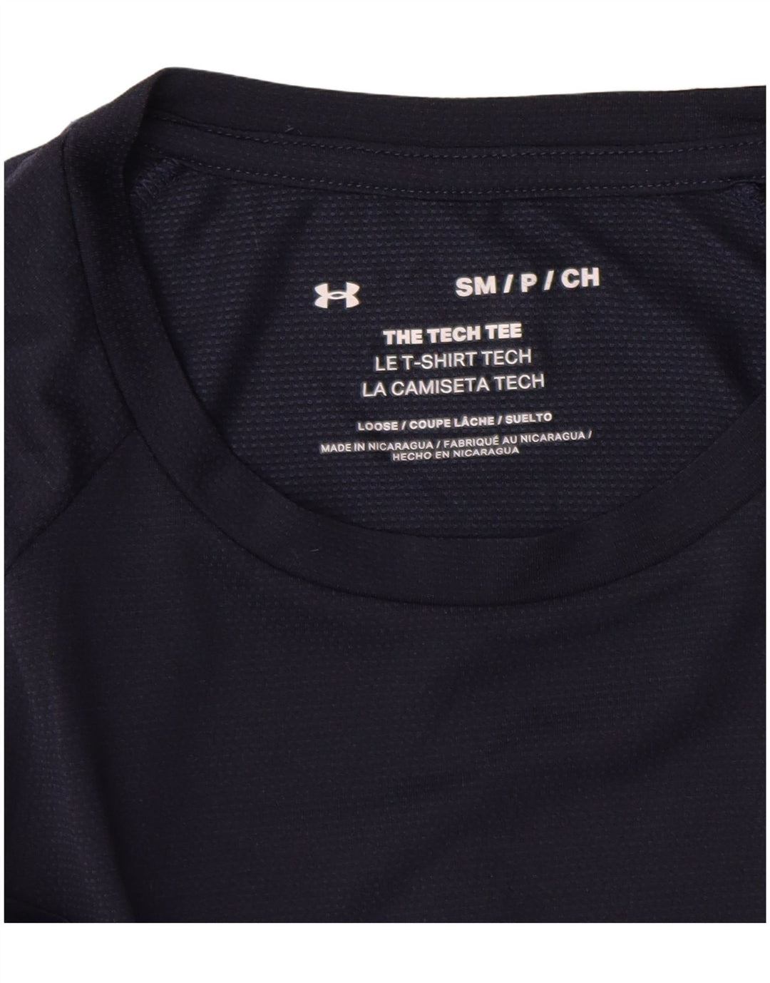 Camiseta Under Armour Hombre Top Small Azul Marino Poliéster