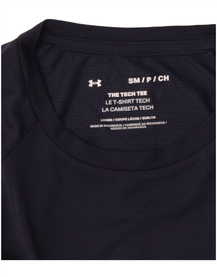 Camiseta Under Armour Hombre Top Small Azul Marino Poliéster
