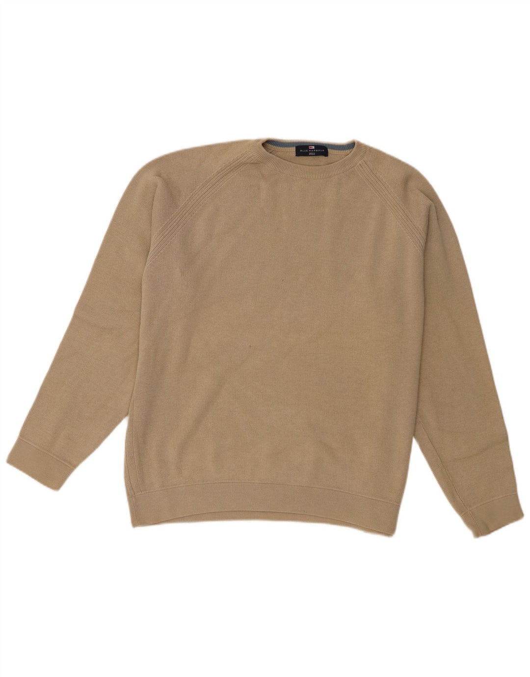 Marks & Spencer Jersey de Cuello Redondo para Hombre de algodón Beige Medio