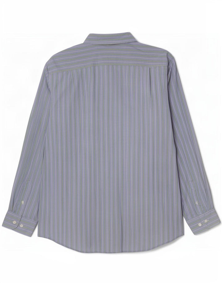 Camisa Nautica Hombre Grande Algodón Rayas Azules