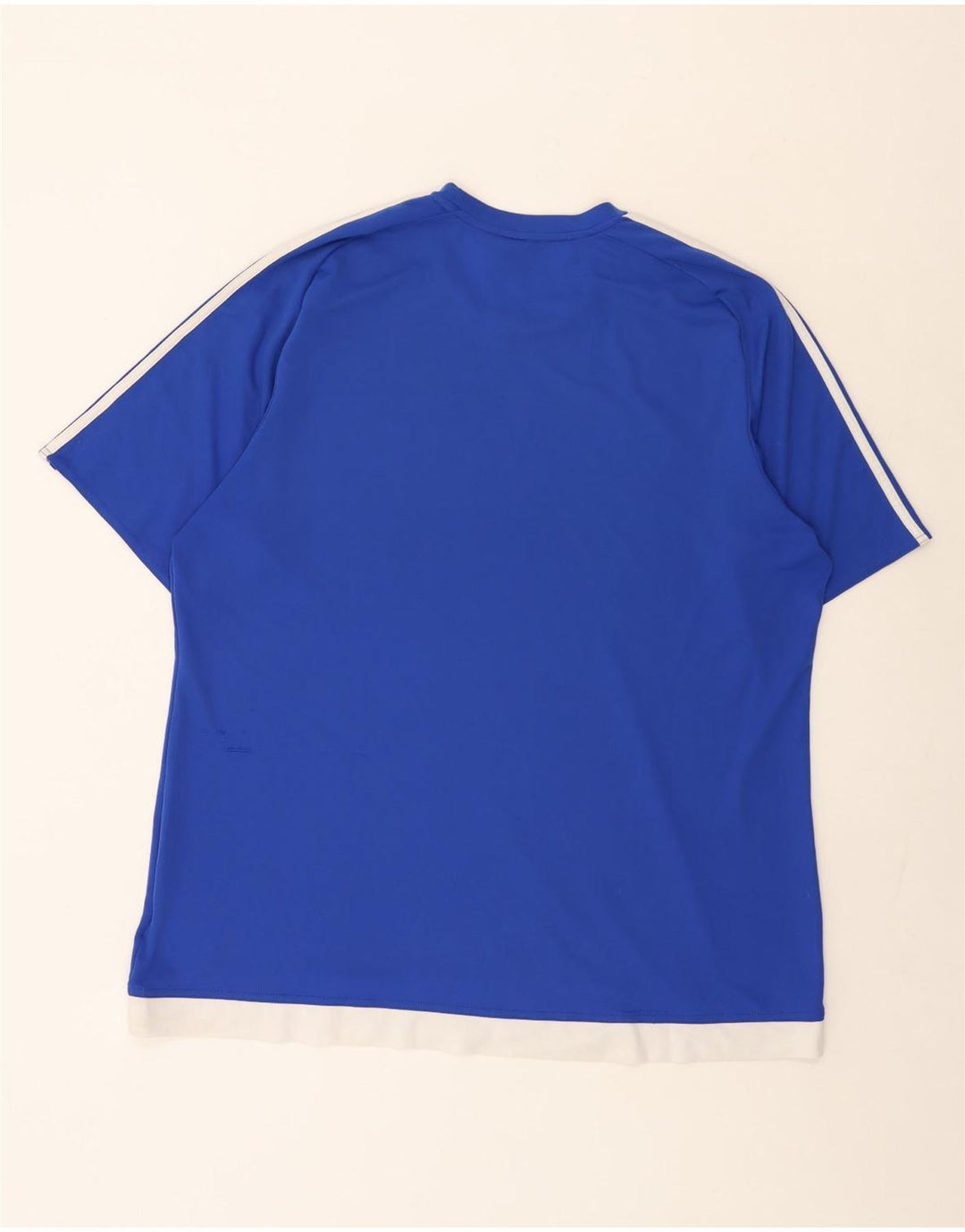 Adidas Mens Climalite Camiseta Top 2XL Azul Colorblock Poliéster