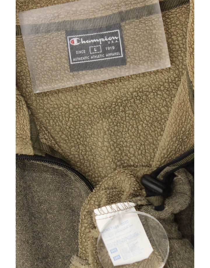 Champion Chaqueta De Chándal Para Hombre Grande De Algodón Caqui