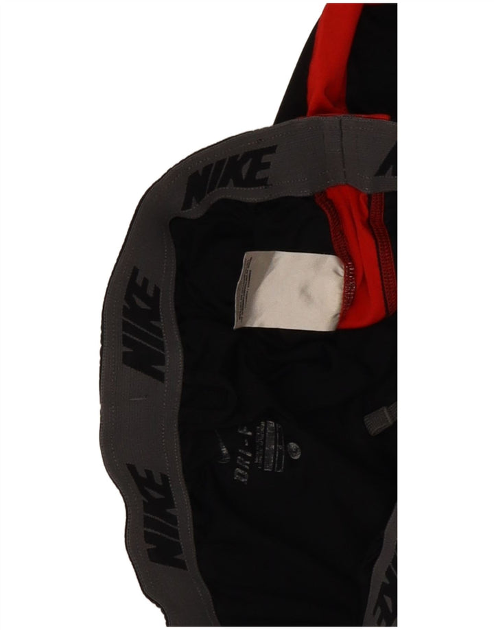 Nike - Pantalones cortos deportivos Dri Fit para hombre, poliéster color block, talla grande, color negro