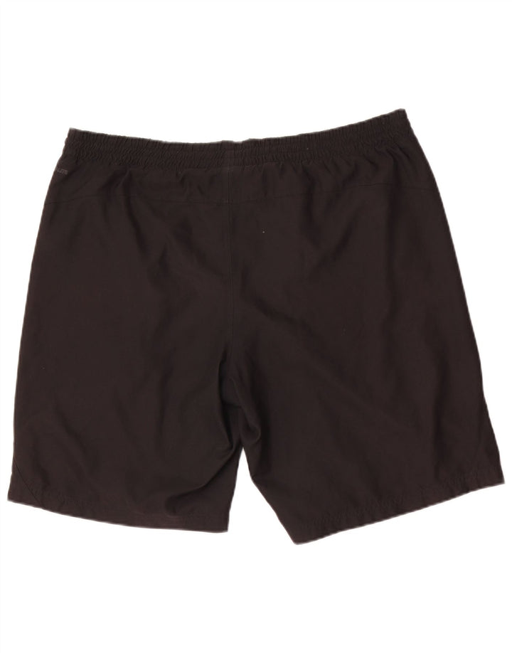 Adidas - Pantalones cortos deportivos para hombre, talla grande, poliéster negro