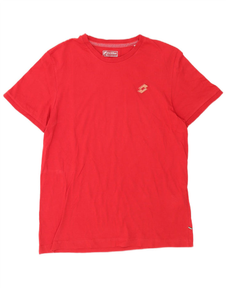 Lotto - Camiseta para hombre, talla grande, color rojo, algodón