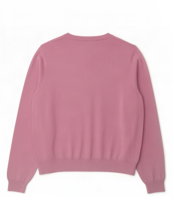 Marks & Spencer Womens Cardigan Sweater UK 20 2XL Pink Viscose