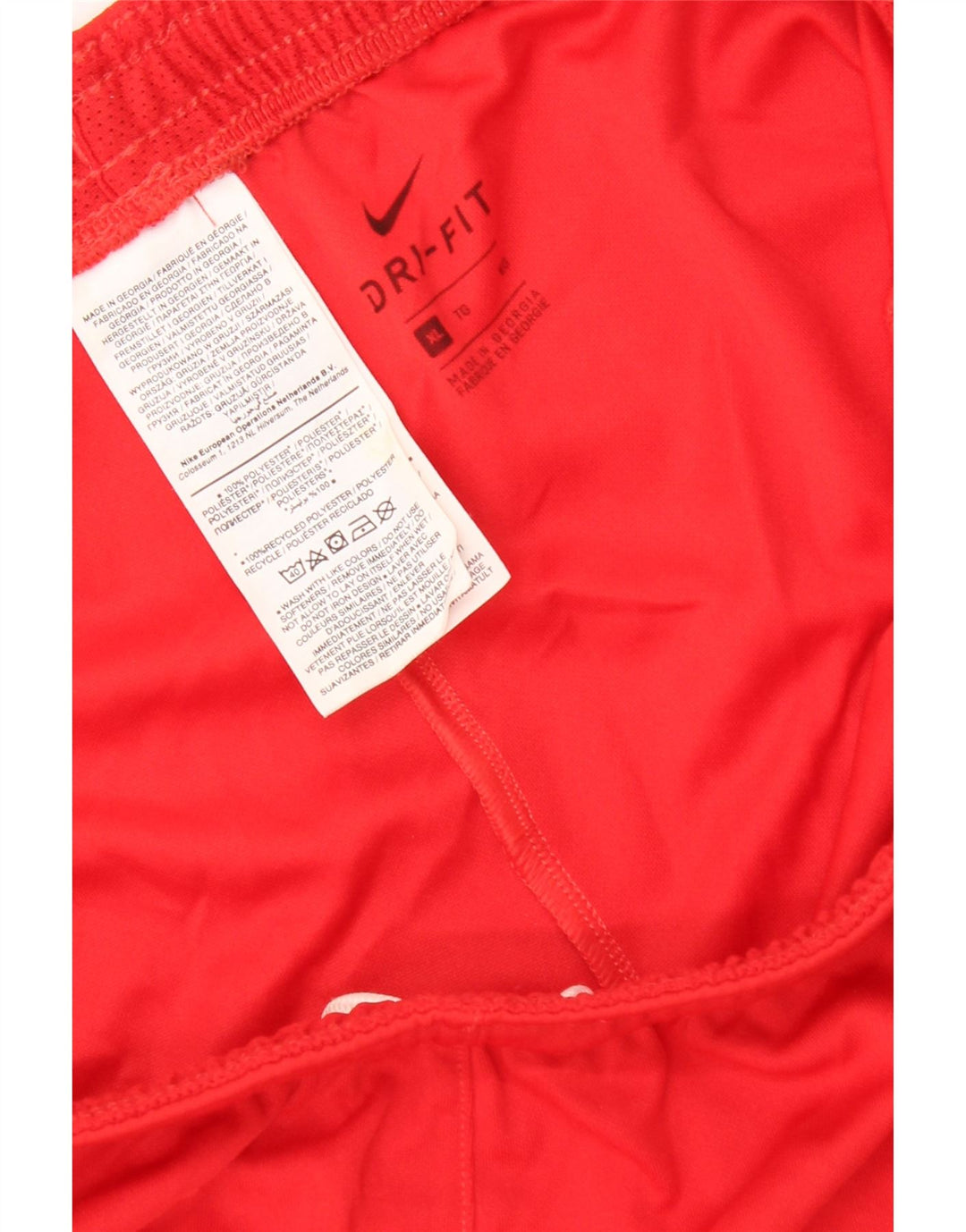 NIKE Pantalones cortos deportivos Dri Fit para hombre XL Poliéster rojo
