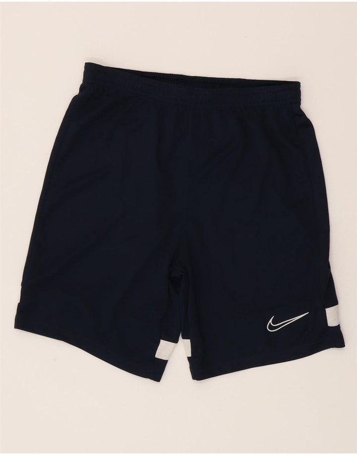 NIKE Pantalones cortos deportivos Dri Fit para niños 12-13 años Grande Azul marino Colorblock