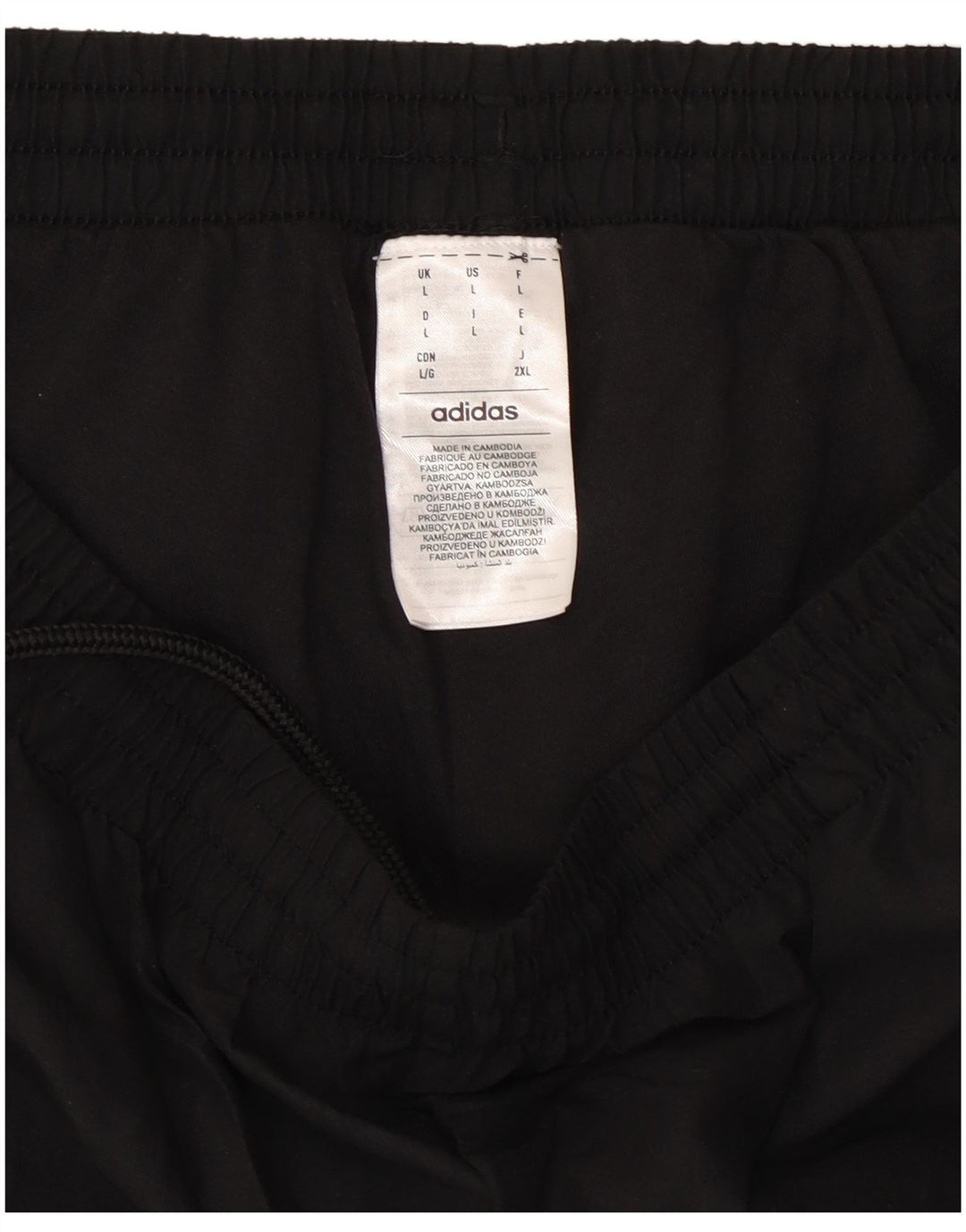 ADIDAS Hombre Chándal Pantalones Joggers Grande Negro Poliéster