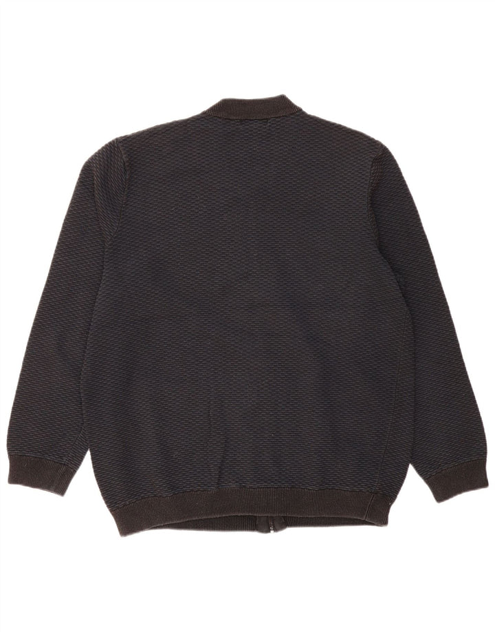 Marks & Spencer - Cárdigan con cremallera completa para hombre, talla 2XL, algodón negro